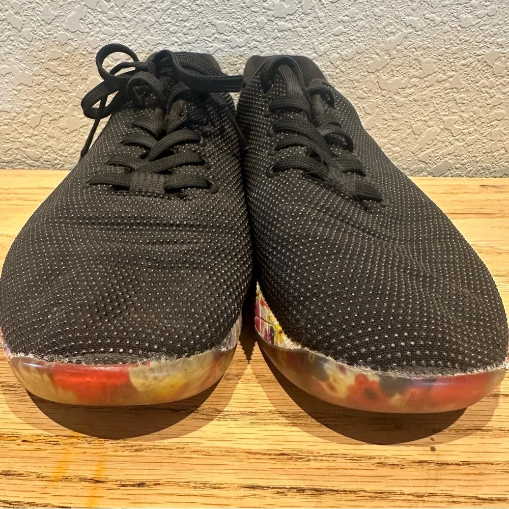 NOBULL Black Floral Sneakers Womens‎ Size 8.5